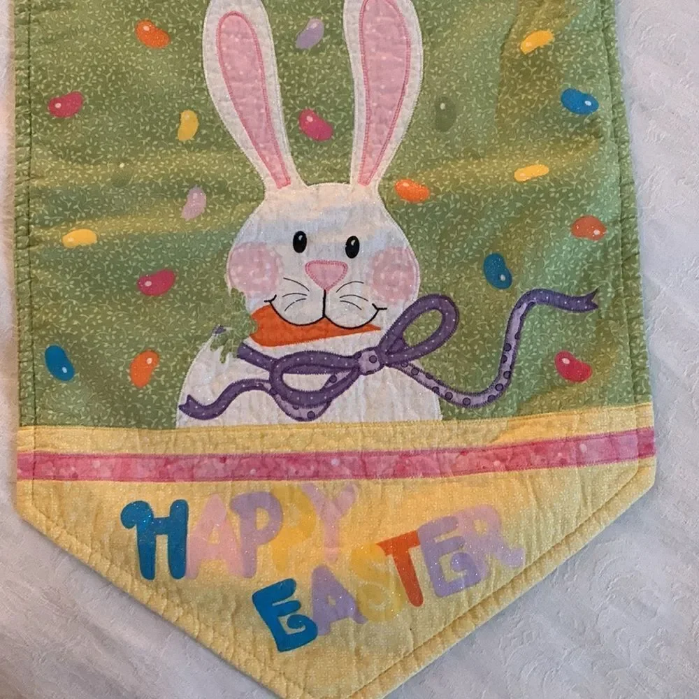 Table Runner Happy Easter  Bunny Jelly Beans Pastel